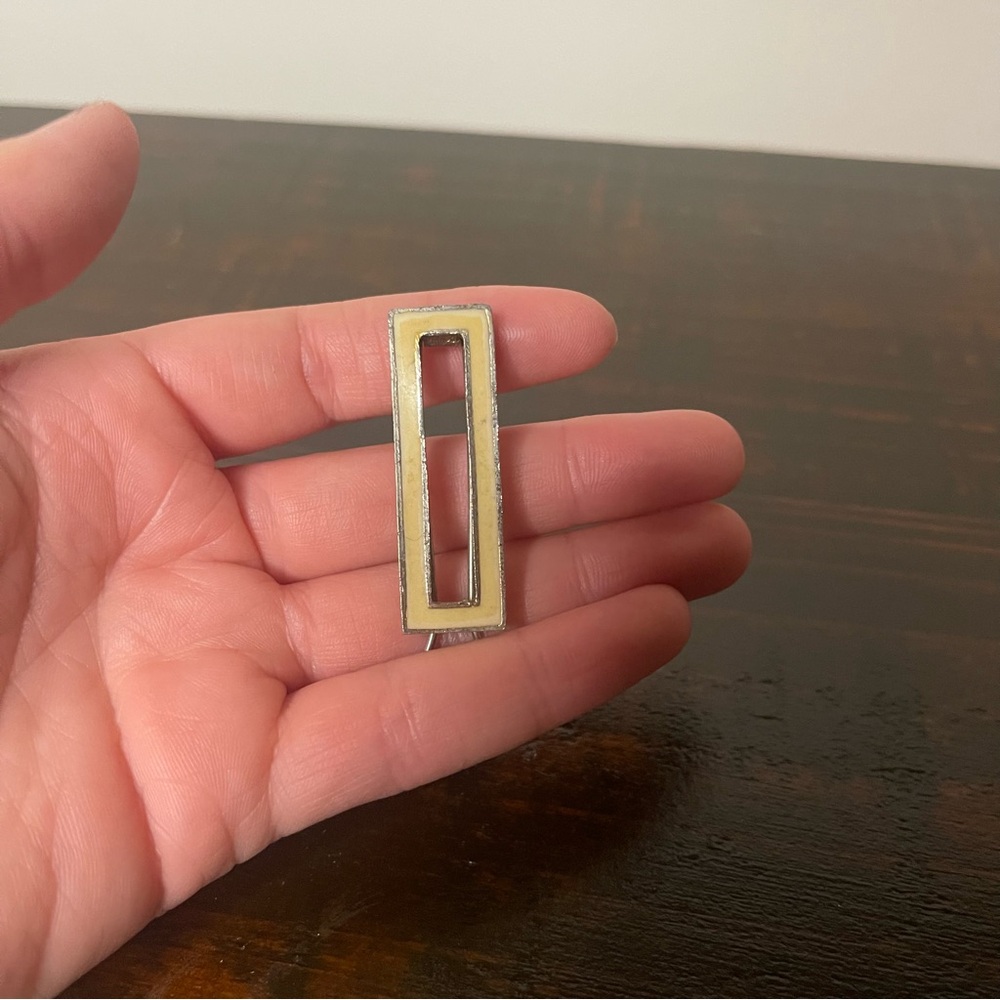 Antique Enamel Hair Pin